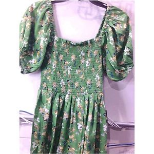 Maisic Womens KAOQ Casual Dress, Floral Green, Size Small